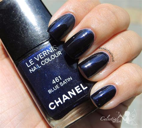 chanel nagellack blue satin 461|Blue Nail Polish .